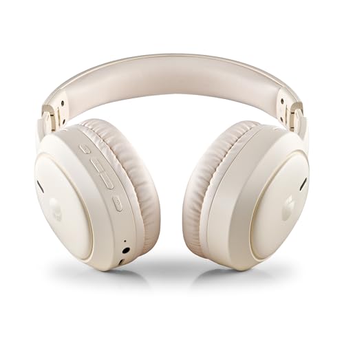 Auricular circumaural NGS Artica Tempest beige inalámbrico bluetooth con micro 6