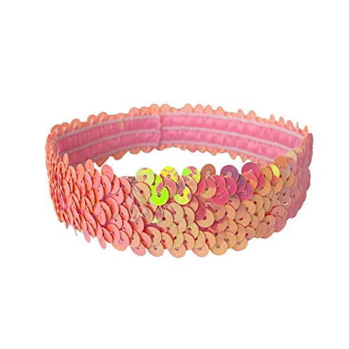 12 Pack Sequin Headbands Elastic Stretch Sparkly Fashion Headband For Teens Girls Women Hairband Sport Head Band Party Favors Muticolored #TOP7