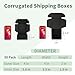 Rempry 50 Pack 4x4x2 Black Shipping Boxes, Small Cardboard Mailer Boxes for Small Business Shipping Packaging