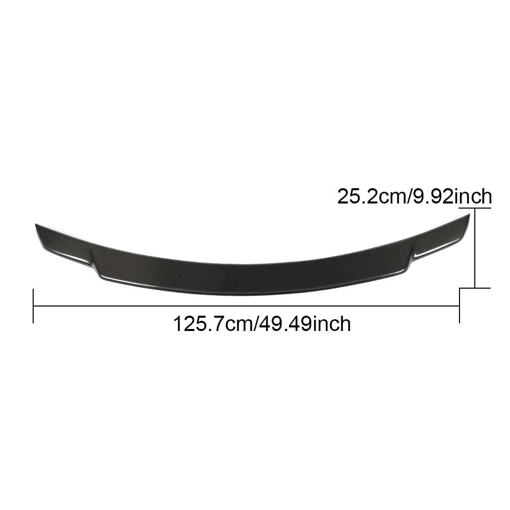 Voiture arrière Spoiler Spoiler Aile Fit for Mercedes-Benz E Classe W213 4 Porte 2016-2019 Spoiler arrière de la Voiture de démarrage de la Fibre de Carbone