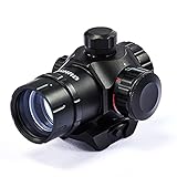 Gunnr 1x22 Red Green Dot Sight for 20mm Weaver or Picatinny Rails, Tactical Reflex Sight Firearm Accessory with Multicoated Lenses for Rifles Pistols BB Pellet Airsoft Guns and More, Battery Included