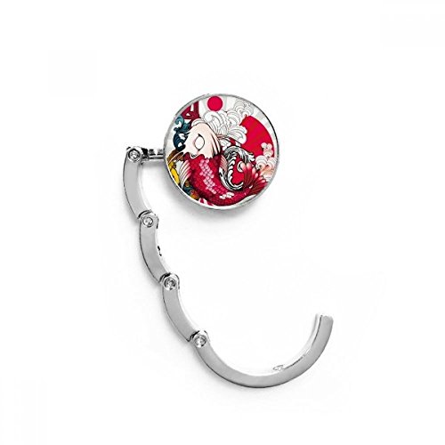 Colgador portátil de bolso para evitar el suelo sucio con gancho plegable de mesa de koi