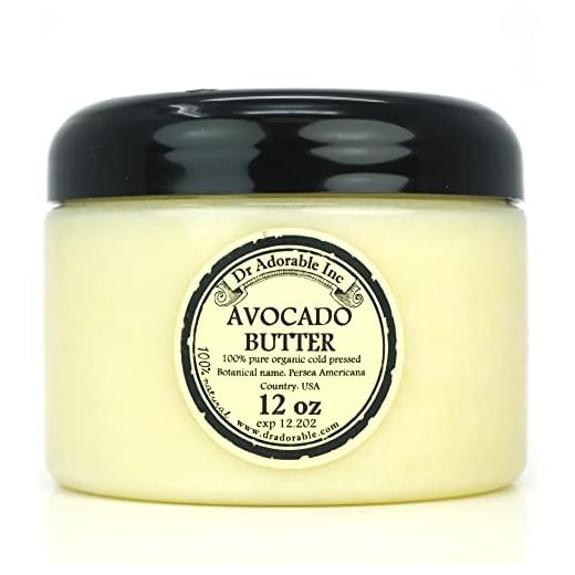 Avocado Butter Pure Organic Refined Raw by Dr.Adorable 12 Oz
