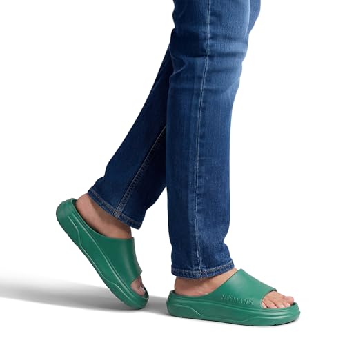 Image of Neeman's Cushers Slides for Men | CushyVerse Cushioned Waterproof Chappal | Arch Support Flip Flops & Sliders | Bounce Back Soft Cushioning Slipper for Daily Use