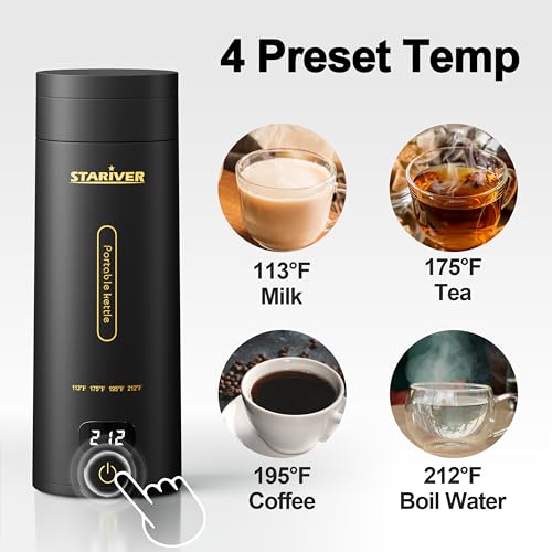 Stariver CSB-50S1 Travel Electric Kettle, Portable Small Electric Kettle For Tea Coffee thumb #2