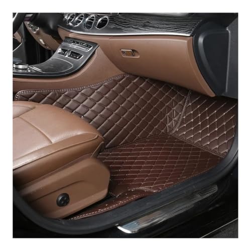 Tapis de sol voiture pour Yaris Cross 2020-2022 en cuir marron café