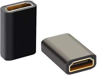 La Brodée 2 PCS HDMI Coupler 1080P HDMI Extender, Female to Female HDMI Connector, Supports, Ethernet, HDMI Adapter, High speed Connector, Compatible with DVD, Blu-ray, TV…