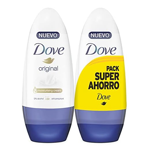 Dove Original- Desodorante Roll On 2x 50 ml