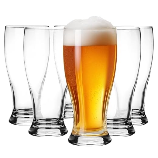 Glasmark Krosno Ensemble De À Bière Set De À Bière 6X0,5L Chope De Bière À Bière Artisanale