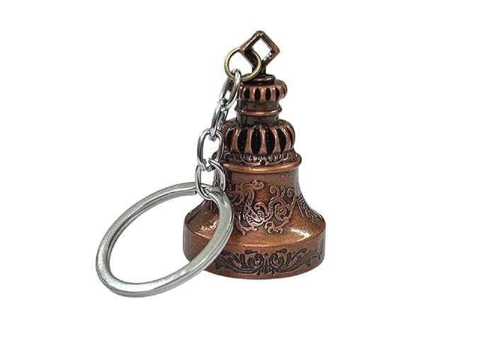 Classic Antique Temple Bell Shaped Keyring for Gift Gardian bell ...