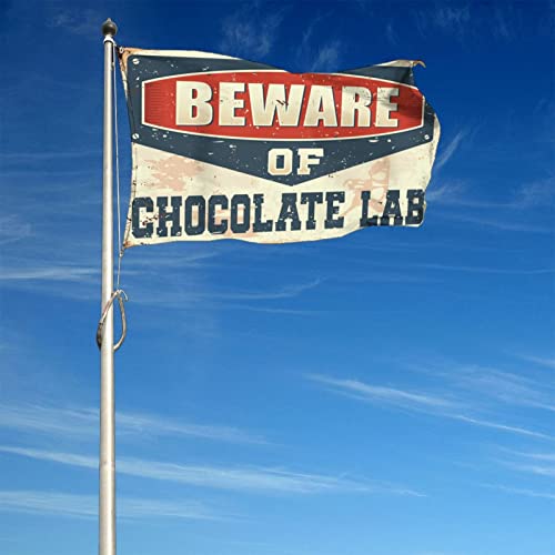 Drapeau de laboratoire de chocolat grand format 152x244 cm avec œillets de fixation - 4
