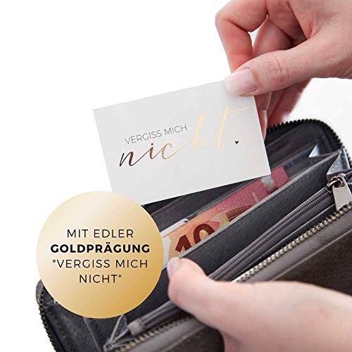 Terminkarten für Nagelstudios 100er Set, Terminplaner im Visitenkartenformat 85x55mm mit edler Goldprägung, Hochwertiger Qualitätsdruck auf festem Karton, Für Kundenbindung & weniger Terminausfälle