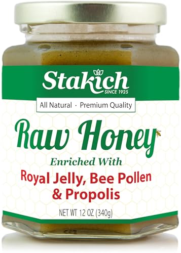 Stakich Royal Jelly Bee Pollen Propolis Raw Honey