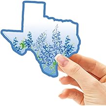 Texas Bluebonnets Sticker, Bluebonnet Texas Bumper Sticker for Women, Cute TX Stickers for Hydroflask | Lone Star Texas State Decals for Car