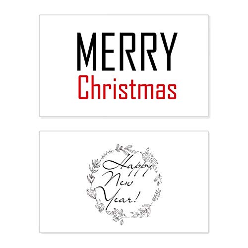 Tarjeta conmemorativa de Navidad con mensaje de bendición y felicitación festiva familiar