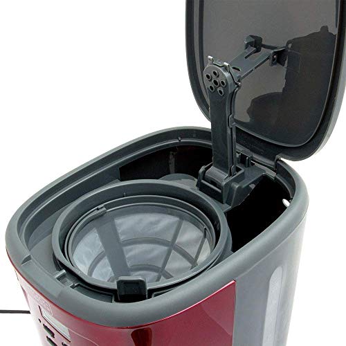 BLACK+DECKER Cafeteira 30 Xícaras Programável Vinho e Preto 220V CMP