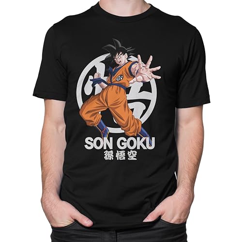 Comic Studio Dragon Ball Z Camiseta | Goku | Negro | XXL T-Shirt, Unisex