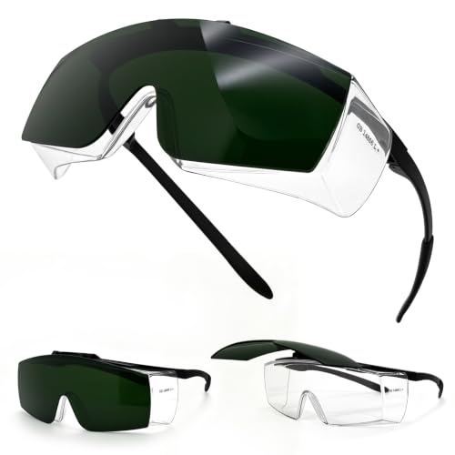 Image of UpaClaire Flip-Up Welding Safety Glasses,Dual Lens Welding Goggles