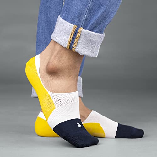 Image of SockSoho Premium Loafer Cotton Socks for MEN - (COLOR: Multicolor | Loafer Length | 7-12 UK Size)