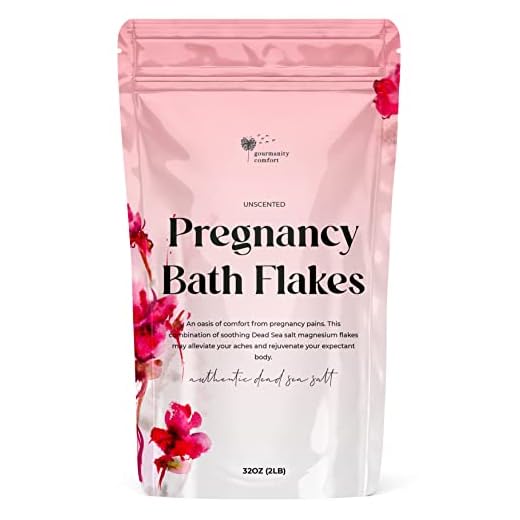 Gourmanity Comfort Unscented Magnesium Flakes for Bath, Relief for Pregnant Women Aches, Helps Improve Sleep Quality & Blood Circulation, Natural Ingredients, Harvested from Dead Sea, 32oz