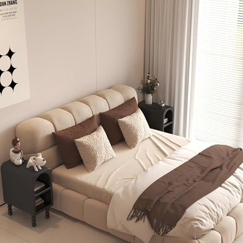 Petite Table de Chevet Blanche Solution Rangement Petits Espaces - 3