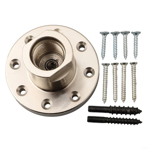 MeevrgR Portabrocas de torno para carpintería de 3 pulgadas, rosca de 1 x 8TPI, portabrocas de acero con montaje en panel de tornillo, rotación segura del cuenco