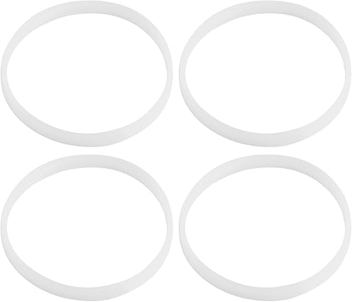 Junta de sellado de goma blanca de 3.9 in para reemplazo de licuadora de exprimidores