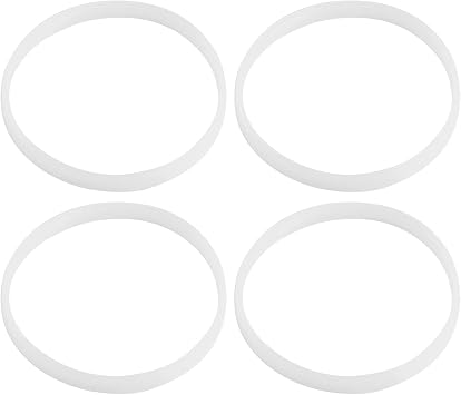 Rubber Gasket Sealing, Blender Rubber 4 Pcs 10Cm White Rubber Sealing O- Gasket, Rubber For Grinder For Juicer Blender Replacement Seals Blender Replacement For Juicer Blender Replacement Seals