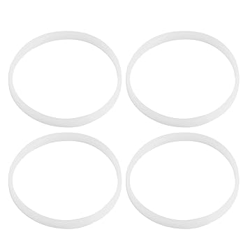 Blender Gasket Replacement Part, Juicer 10cm White 4pcs/Pack Rubber O- Gasket, Flexible for Replacing Ori