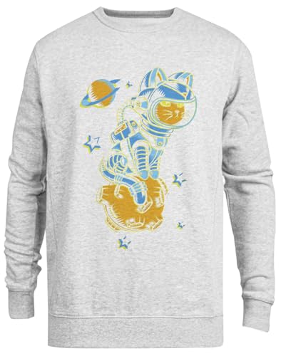 Pull ras du cou unisexe gris pour vos sorties urbaines
