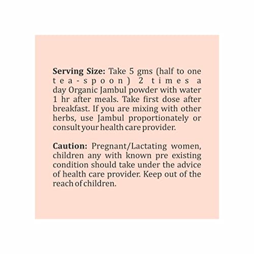 Herbsforever Jambul Powder – Eugenia Jambolana – Rich In Antioxidants, Iron And Vitamin A And Maintain Healthy Sugar Level – Non Gmo, Organic, Vegan – 230 Gms #TOP2