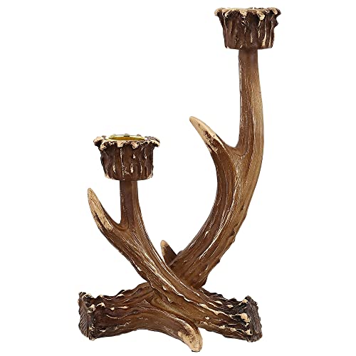 Olhapzp Antler Candle Holder, Deer Candlestick Holders Rustic Farmhouse Decor Style For Wedding Centerpieces, Living Room, Bathroom, Dining Room(1 Pcs) #TOP7