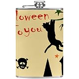 Small Flask for Liquor for Women Leakproof Hip Flask Leather Wrap with Funnel Discrete Shot Drinking