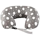 Labtec Coussin d'allaitement multifonctionnel Coussin d'allaitement pour bébé avec sangle de taille réglable, coussin de soutien pour bébé, housse amovible 100 % coton, cadeau de grossesse, grande