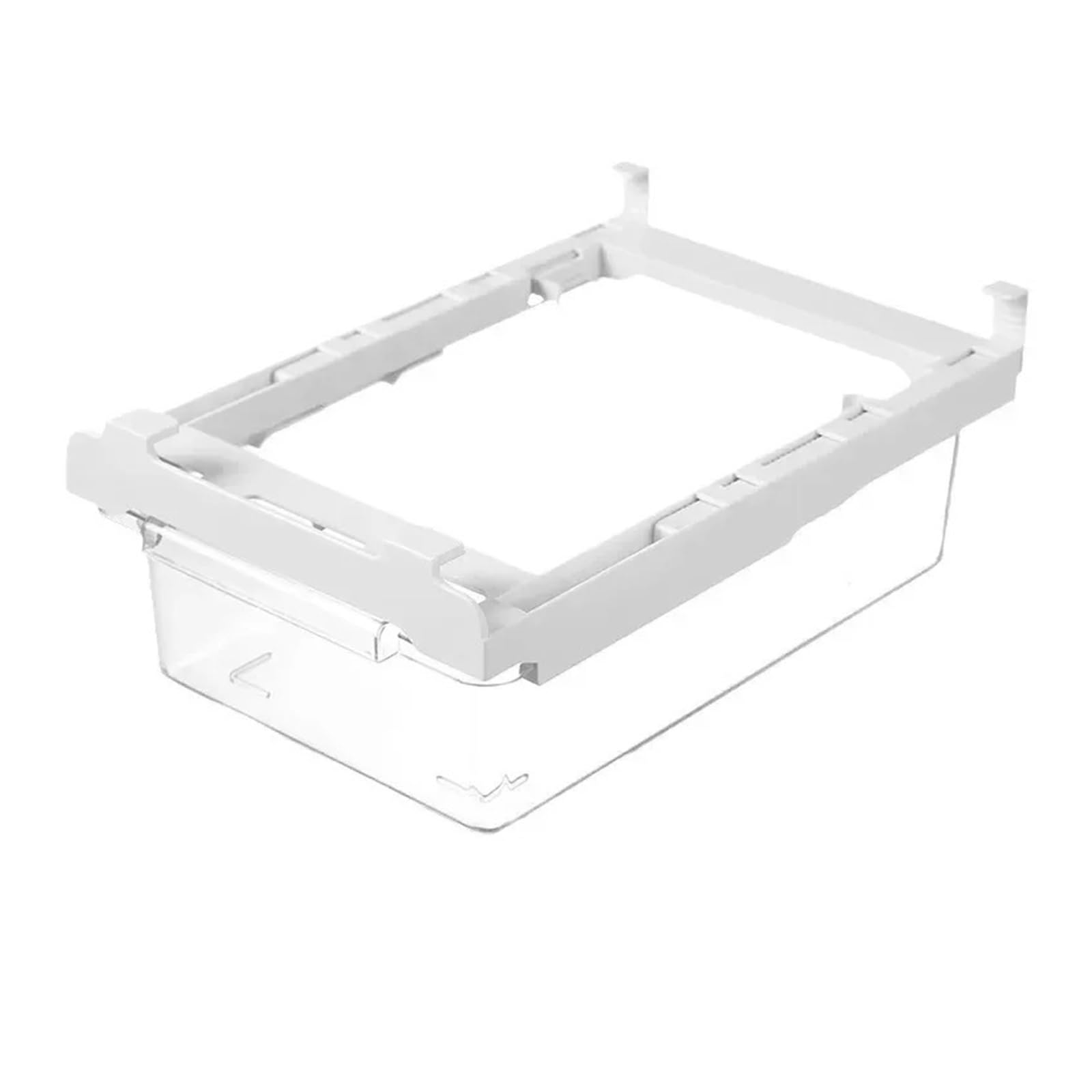Weijtlbod Transparent 1Pcs Household Transparent Retractable Refrigerator Storage Box, Anti Odor Partition Basket, Hanging(Transparent 1Pcs)