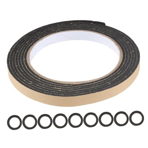 BUGUUYO 10Rolls Self Adhesive Sealing Tape for Gas Stove Gaps Caulking Strips for Dust and Sound Insulation Caulk Tape for Home and Kitchen Use