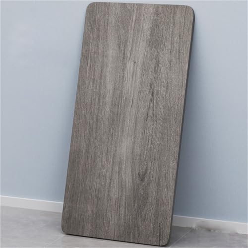 Image of Customizable Wooden Tabletop, Square Wood Board Table Top, Butcher Block Countertop, Desk Top for DIY Projects, Office, Kitchen, Dining (Gray,100x60cm/39.37"x23.6")