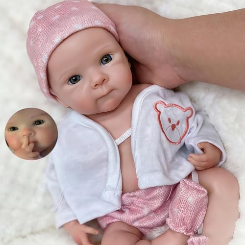 Muñeca Reborn de Silicona 33 cm Bebe Niña miniatura 1