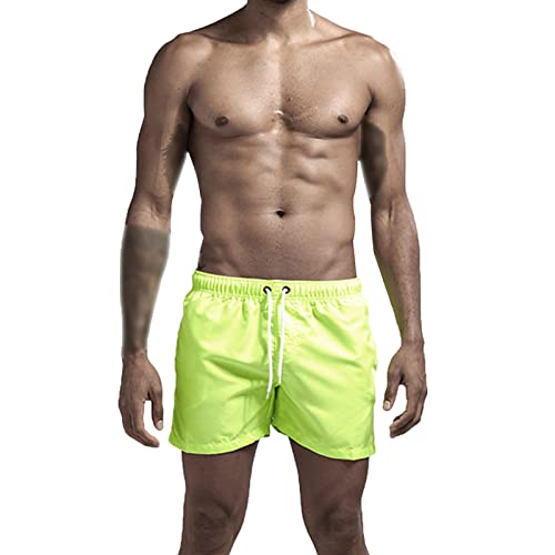 Shorts de baño deportivos de hombre con cintura elástica miniatura 2