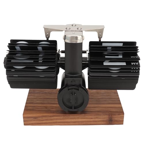 Relógio de mesa Sunicon Flip, relógio digital flip down Relógio retro automático de giro de página R