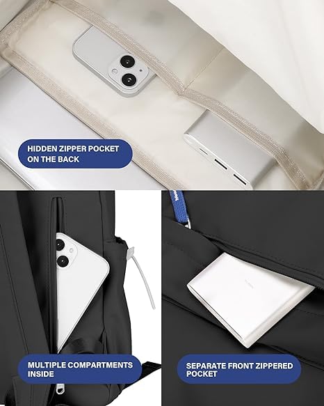 Image of 30L Waterproof 14 Inch Laptop Backpack for School, College, Office, Travel and Hiking Spacious Lightweight Daypack with Multi-Compartment Storage for Men and Women