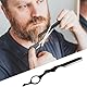 Haar Styling Rasiermesser, Styling Razor Thinning Shaper Friseur Styling Messer Effiliermesser Haar Texturierung Schneidrasier Kamm mit 10 Klingen für den Salon und Heimgebrauch (Schwarz)