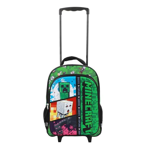 Minecraft Rolling 16” Backpack with Adjustable Handle