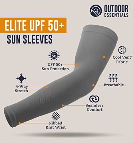 Outdooressentials Uv Sun Protection Arm Sleeves - Cooling Compression Arm Sleeve - Sports & Uv Arm Sleeves For Men & Women #TOP5