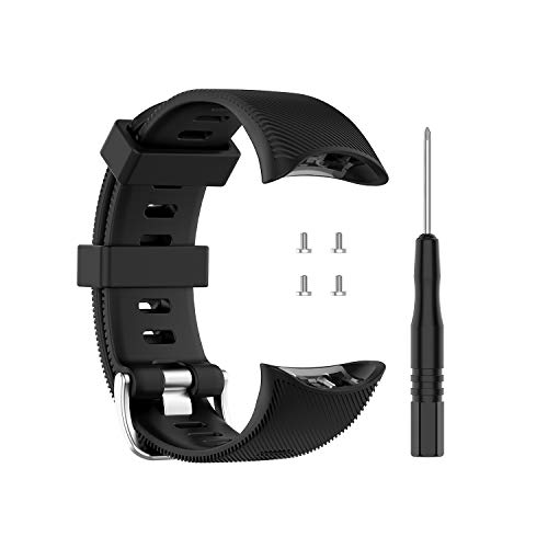 ZSZCXD Band for Garmin Forerunner 45/Forerunner 45s Watch, Silicone Wristband Replacement WatchBand Strap for Garmin Forerunner 45/Forerunner 45s Smartwatch (Black)