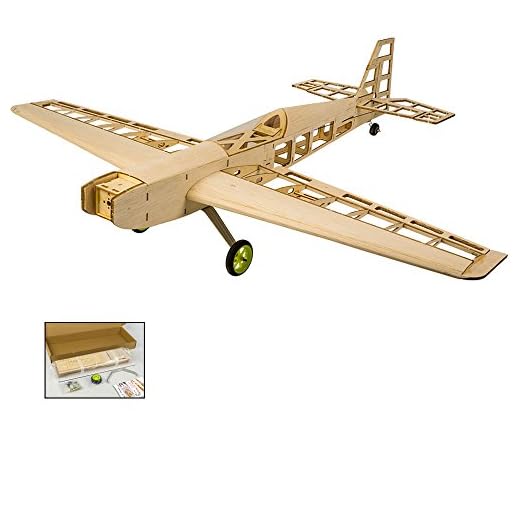 RC Model Airplanes T10 3D Fly Aircraft, 31" Wingspan Laser Cut Balsa Wood Plane Kit to Build, DIY 4CH Electric Remote Radio Controlled Airplane Wooden RC Aeroplane for Adults Men Hobby Fly