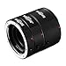 Fotga Electronic Auto Focus Macro Extension Tube Set for Canon EOS EF & EF-S Mount 5D2 5D3 5DIV 5DS 5DSR 6D II 7D/7DII 77D 80D 650D 750D 800D 1300D 1500D DSLR Cameras, 13mm+20mm+36mm Set