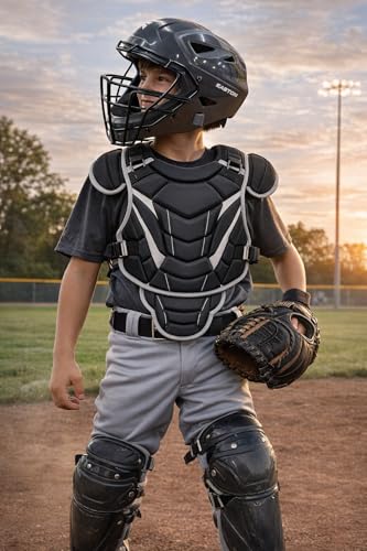 Image of Easton | Black Magic 2.0 Baseball Catcher's Set | Sizes - Junior (Ages 6-8) / Youth (Ages 9-12)