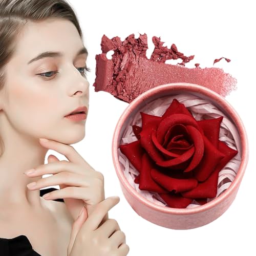 Blush Floral - Rouge Liviano, Blusher De Acabado Satinado | Color De Tinte Brillante, Pigmento De Rubor Radiante, Potenciador De Cara Rosa Natural Para Mejillas Eventos De Maquillaje Para Niñas Reunio