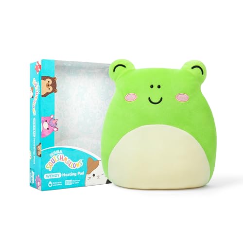 Squishmallows Wendy The Frog by Relatable Microwavable Heating Pad for Period Cramps Great Cuddly Plushies and Gift Ideas for Loved Ones of All Ages Includes 1 Lavender Scented Heating Pad Plushy